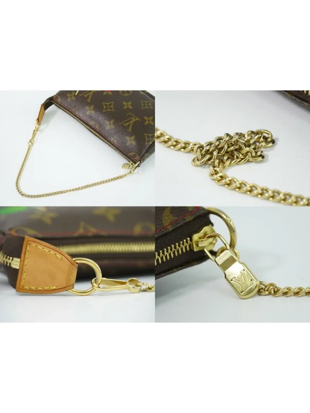 Louis Vuitton LV Monogram Cherry Takashi Murakami Bucket PM Included Pouch
